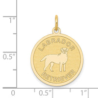 Load image into Gallery viewer, 14k Labrador Retriever Disc Charm
