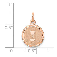 Load image into Gallery viewer, 14k Rose-Gold Holy Communion Charm
