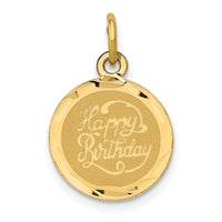 Load image into Gallery viewer, 14k HAPPY BIRTHDAY Disc Charm
