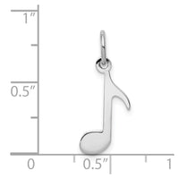 Load image into Gallery viewer, 14k White Gold Polished Musical Note Charm
