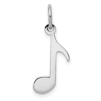 Load image into Gallery viewer, 14k White Gold Polished Musical Note Charm
