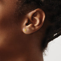 Load image into Gallery viewer, 14k Diamond &amp; Citrine Birthstone Earrings
