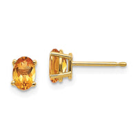 Load image into Gallery viewer, 14k Citrine Earrings - November
