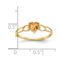 Load image into Gallery viewer, 14k Citrine Birthstone Ring
