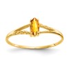 14k Citrine Birthstone Ring