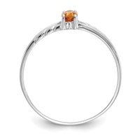 Load image into Gallery viewer, 14k White Gold Citrine Birthstone Ring
