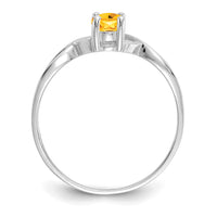 Load image into Gallery viewer, 14k White Gold Citrine Birthstone Ring
