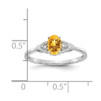 Load image into Gallery viewer, 14k White Gold Citrine and Diamond Ring
