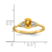 Load image into Gallery viewer, 14k Citrine and Diamond Ring

