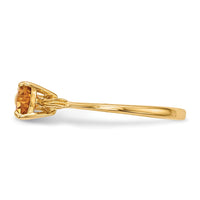 Load image into Gallery viewer, 14k Gold Polished Citrine Bow Ring
