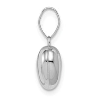 Load image into Gallery viewer, 14k White Gold 3D Puffed Heart Pendant
