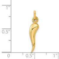 Load image into Gallery viewer, 14k 3D Italian Horn Charm
