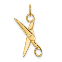 Load image into Gallery viewer, 14k  3D Moveable Scissors Charm
