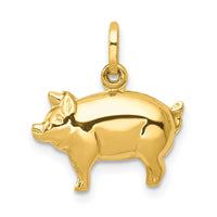 Load image into Gallery viewer, 14k Pig Charm
