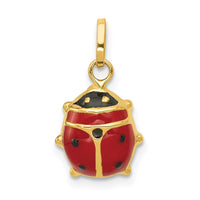 Load image into Gallery viewer, 14k Red Enameled Ladybug Charm
