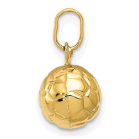 Load image into Gallery viewer, 14k 3-D Soccer Ball Charm
