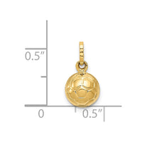 Load image into Gallery viewer, 14k 3-D Soccer Ball Charm
