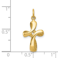 Load image into Gallery viewer, 14k Polished Cross Charm
