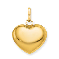 Load image into Gallery viewer, 14K Polished 3-D Puffed Heart Pendant
