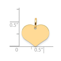 Load image into Gallery viewer, 14K Polished Heart Shaped Disc Pendant
