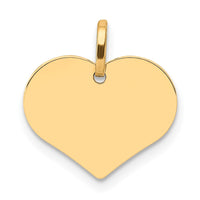 Load image into Gallery viewer, 14K Polished Heart Shaped Disc Pendant
