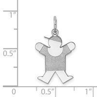 Load image into Gallery viewer, 14k White Gold Kid Charm
