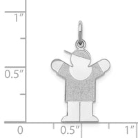 Load image into Gallery viewer, 14k White Gold Kid Charm

