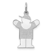 Load image into Gallery viewer, 14k White Gold Kid Charm
