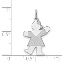 Load image into Gallery viewer, 14k White Gold Kid Charm
