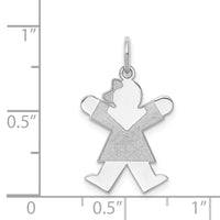 Load image into Gallery viewer, 14k White Gold Kid Charm
