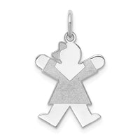 Load image into Gallery viewer, 14k White Gold Kid Charm
