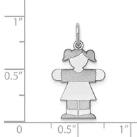 Load image into Gallery viewer, 14k White Gold Kid Charm
