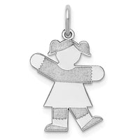 Load image into Gallery viewer, 14k White Gold Kid Charm
