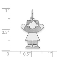Load image into Gallery viewer, 14k White Gold Kid Charm
