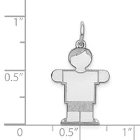 Load image into Gallery viewer, 14k White Gold Kid Charm
