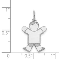 Load image into Gallery viewer, 14k White Gold Kid Charm
