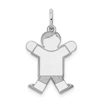 Load image into Gallery viewer, 14k White Gold Kid Charm
