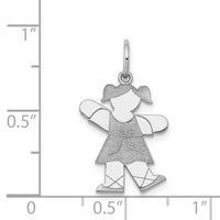 Load image into Gallery viewer, 14k White Gold Kid Charm
