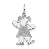 Load image into Gallery viewer, 14k White Gold Kid Charm
