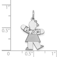 Load image into Gallery viewer, 14k White Gold Kid Charm
