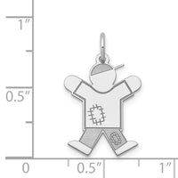 Load image into Gallery viewer, 14k White Gold Kid Charm
