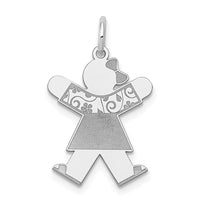 Load image into Gallery viewer, 14k White Gold Kid Charm
