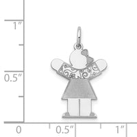 Load image into Gallery viewer, 14k White Gold Kid Charm
