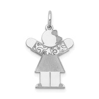 Load image into Gallery viewer, 14k White Gold Kid Charm
