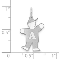Load image into Gallery viewer, 14k White Gold Kid Charm
