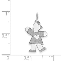 Load image into Gallery viewer, 14k White Gold Kid Charm
