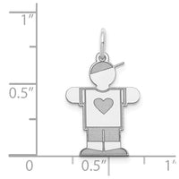 Load image into Gallery viewer, 14k White Gold Kid Charm
