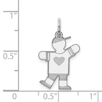 Load image into Gallery viewer, 14k White Gold Kid Charm
