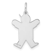 Load image into Gallery viewer, 14k White Gold Kid Charm
