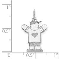 Load image into Gallery viewer, 14k White Gold Kid Charm

